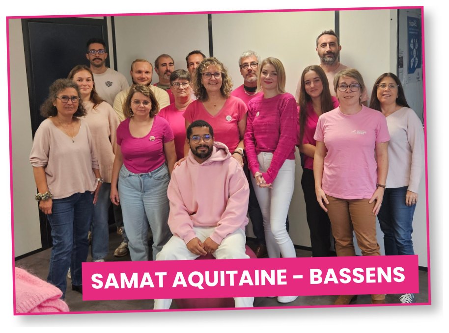 Samat Aquitaine team in Bassens during the awareness day