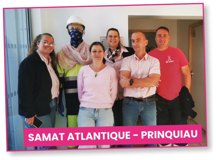 Samat Atlantique team in Prinquiau during the awareness day